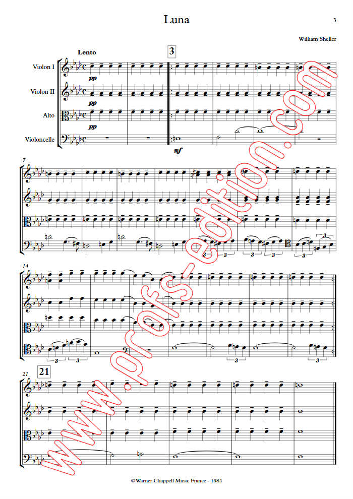 Luna - Quatuor à Cordes - SHELLER W. - app.scorescoreTitle