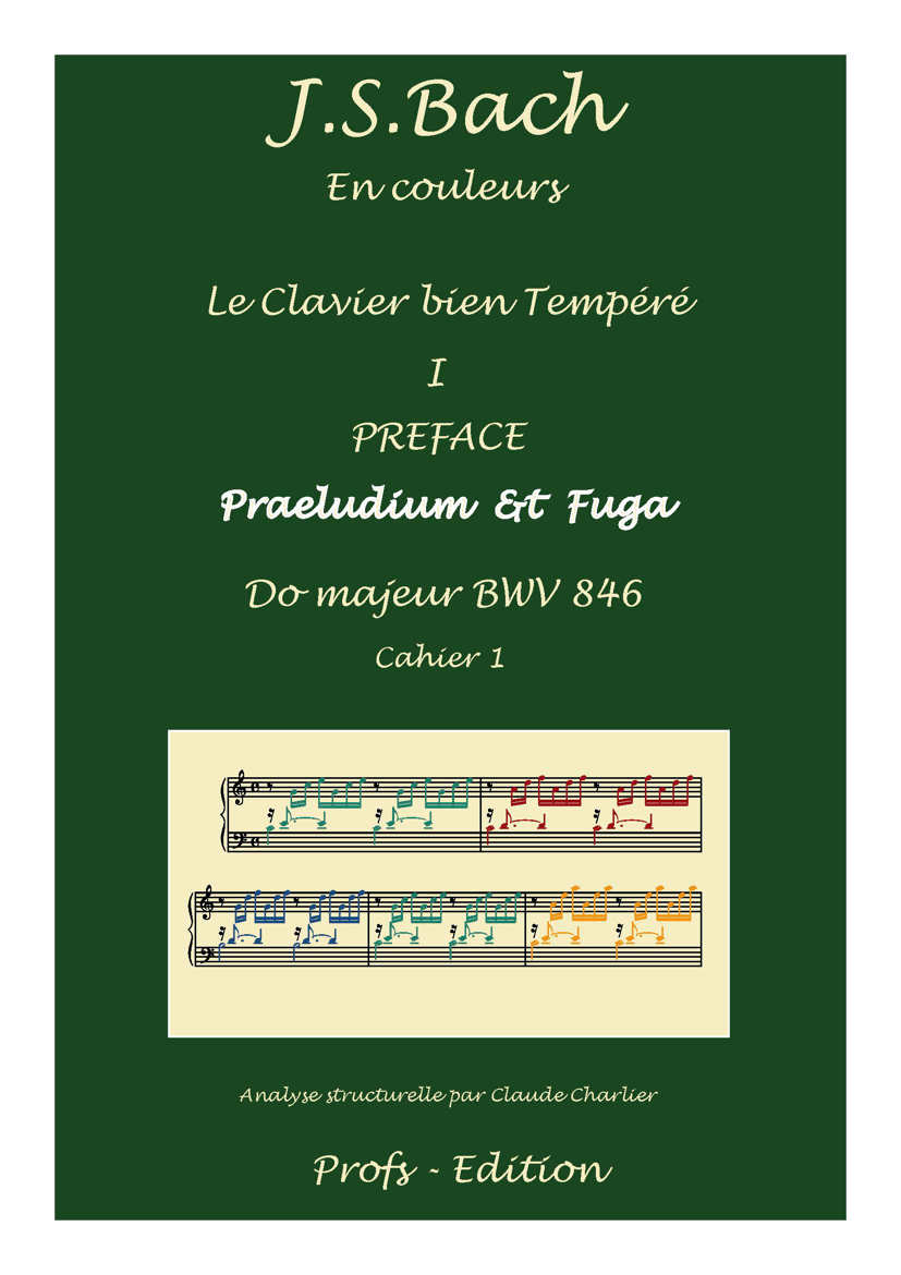 Clavier Bien Tempéré 1 BWV 846 - Analyse - CHARLIER C. - page de garde