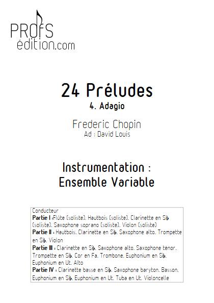 Largo - 24 Préludes - Ensemble Variable - CHOPIN F. - page de garde