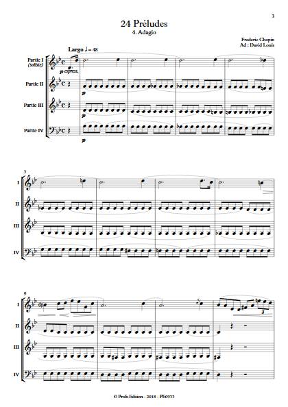 Largo - 24 Préludes - Ensemble Variable - CHOPIN F. - app.scorescoreTitle