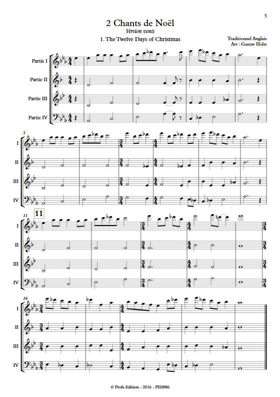 2 Chants de Noël - Ensemble Variable - TRADITIONNEL ANGLAIS - app.scorescoreTitle