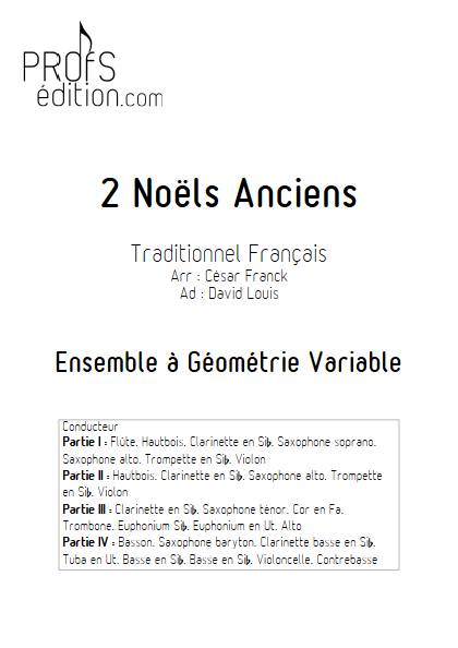 2 Noëls Anciens - Ensemble Variable - TRADITIONNEL FRANCAIS - page de garde