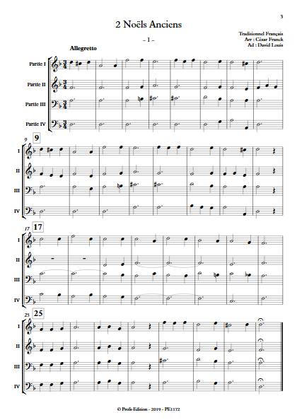 2 Noëls Anciens - Ensemble Variable - TRADITIONNEL FRANCAIS - app.scorescoreTitle