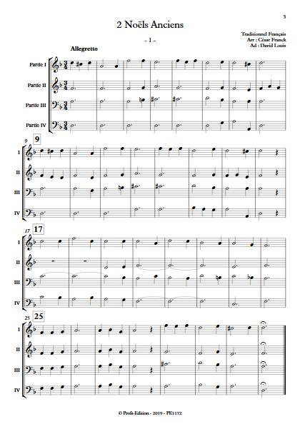 2 Noëls Anciens - Ensemble Variable - TRADITIONNEL FRANCAIS - Partition