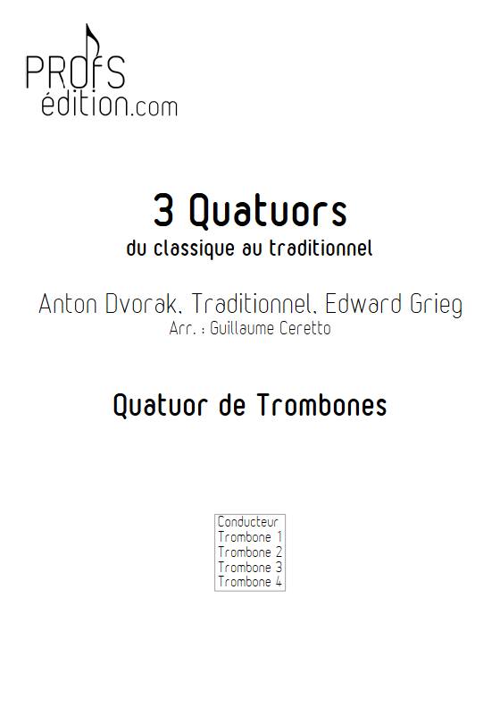 3 Quatuors - Quatuor de trombones - DIVERS - page de garde