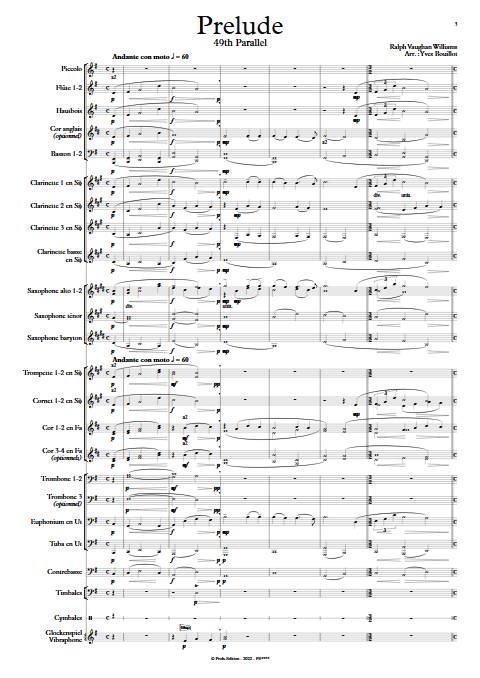49e Parallèle - Orchestre d'Harmonie - VAUGHAN WILLIAMS R. - app.scorescoreTitle