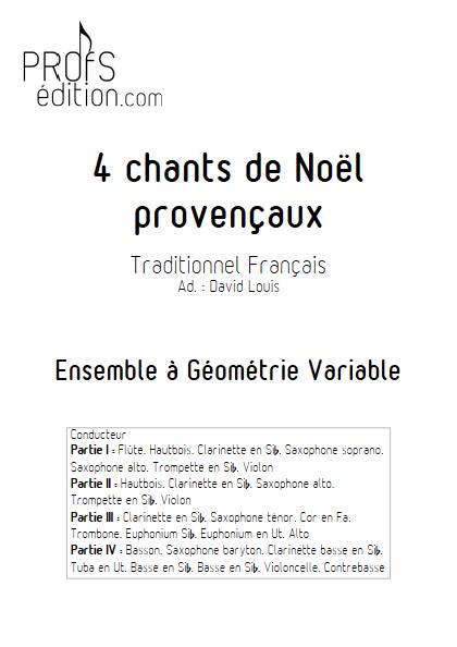 4 chants de Noël provençaux - page de garde