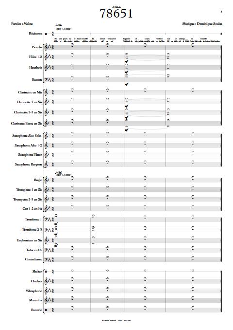 78651 - Orchestre d'Harmonie - SOULAT D. - app.scorescoreTitle
