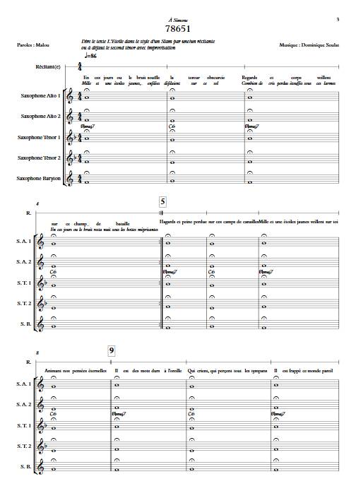 78651 - Quintette de Saxophones - SOULAT D. - app.scorescoreTitle