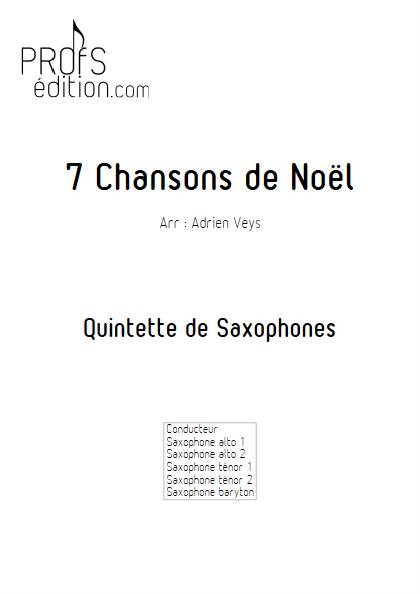 7 Chansons de Noël - Quintette de Saxophones - TRADITIONNEL - page de garde