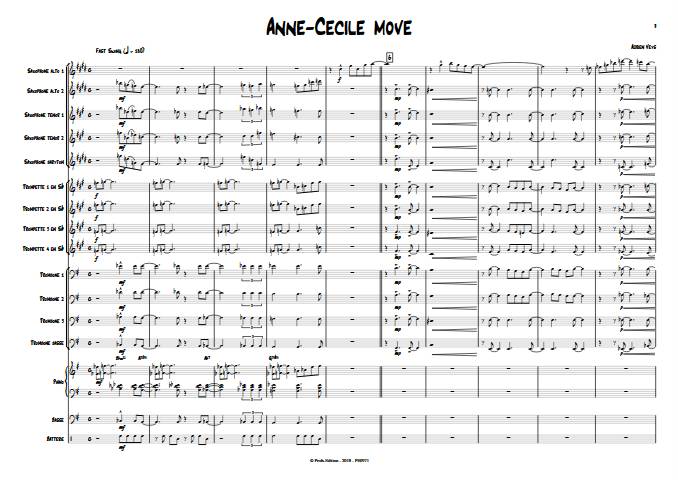 Anne-Cécile move - Big Band - VEYS A. - Partition