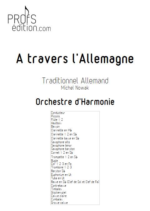 A travers l'Allemagne - Orchestre d'Harmonie - TRADITIONNEL ALLEMAND - page de garde