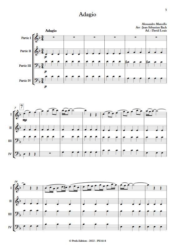 Adagio - Ensemble Variable - MARCELLO A. - Partition