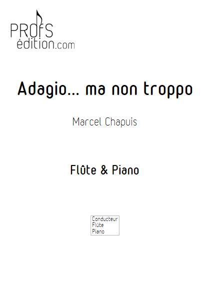 Adagio ma non troppo - Flûte & Piano - CHAPUIS M. - page de garde