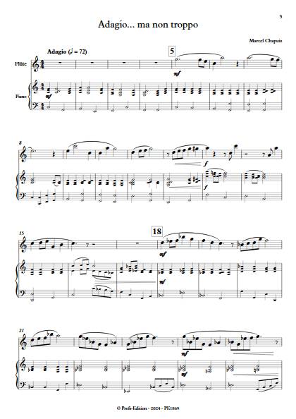 Adagio ma non troppo - Flûte & Piano - CHAPUIS M. - app.scorescoreTitle