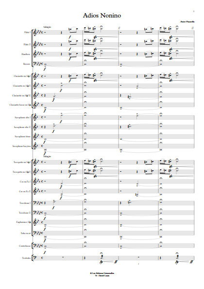 Adios Nonino - Orchestre d'Harmonie - PIAZZOLLA A. - app.scorescoreTitle