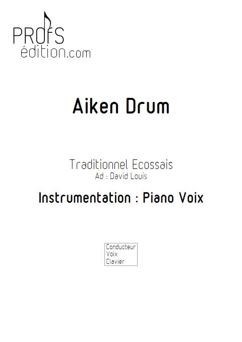 Aiken Drum - Piano Voix - TRADITIONNEL ECOSSAIS - page de garde