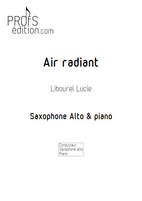 Air radiant - Saxophone et Piano - LIBOUREL L. - page de garde
