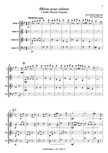 Album pour Enfants - Ensemble Variable - TCHAIKOVSKY P. I. - Partition