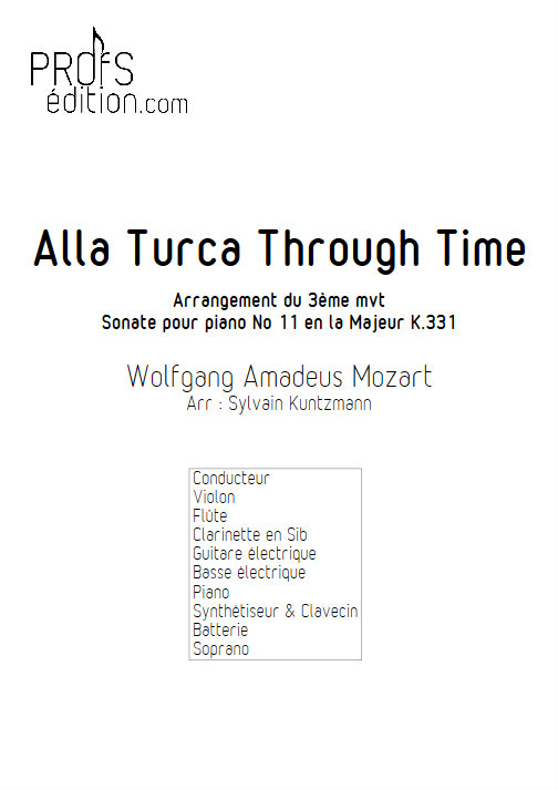 Alla Turka Through Time - Nonetto - MOZART W. A. - page de garde