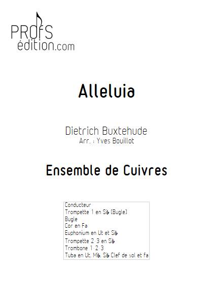 Alleluia - Ensemble de cuivres - BUXTEHUDE D. - page de garde