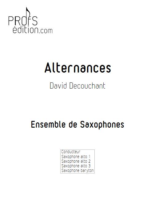 Alternances - Ensemble de Saxophones - DECOUCHANT D. - page de garde