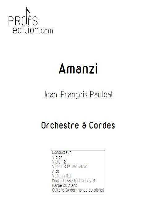 Amanzi - Orchestre à cordes - PAULEAT J. F. - page de garde