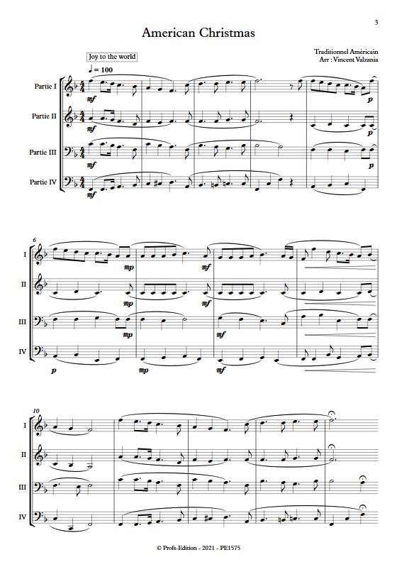 American Christmas - Ensemble Variable - TRADITIONNEL AMERICAIN - app.scorescoreTitle