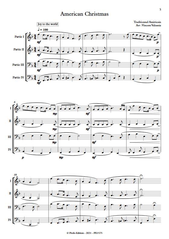 American Christmas - Ensemble Variable - TRADITIONNEL AMERICAIN - Partition
