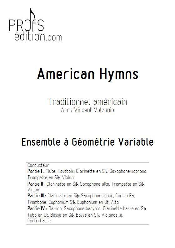American Hymns - Ensemble Variable - TRADITIONNEL AMERICAIN - page de garde