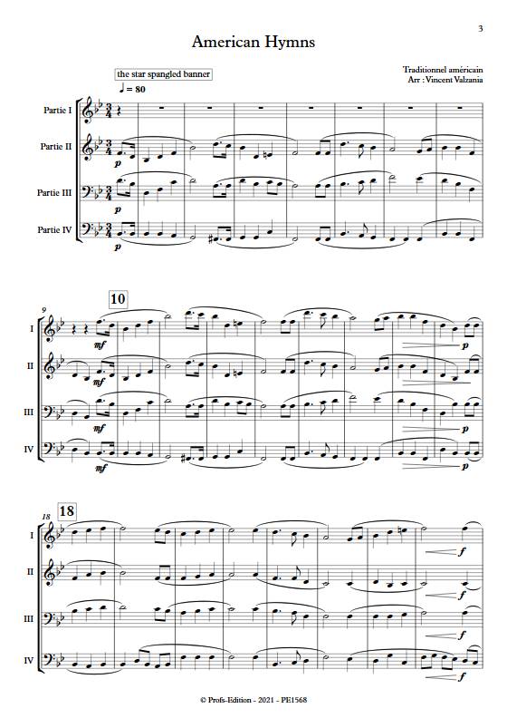 American Hymns - Ensemble Variable - TRADITIONNEL AMERICAIN - Partition