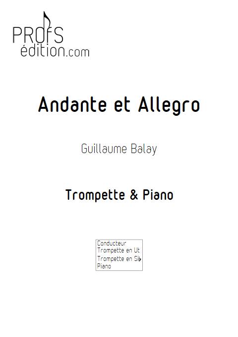 Andante et Allegro - Trompette et Piano - BALAY G. - page de garde