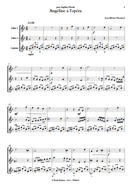Angéline à l'Opéra - 2 flûtes et Piano - OBERLAND J. M. - app.scorescoreTitle