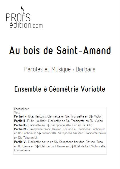 Au bois de saint-Amand - Ensemble Variable - BARBARA - page de garde