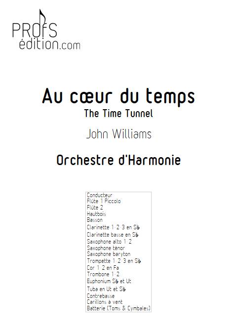 Au cœur du temps - Orchestre d'Harmonie - WILLIAMS J. - page de garde