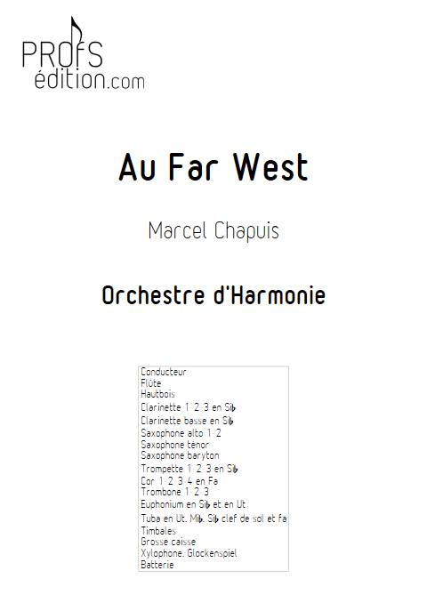 Au far west - Orchestre d'harmonie - CHAPUIS M. - page de garde