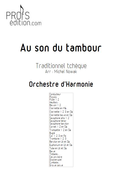 Au son du tambour - Orchestre d'harmonie - TRADITIONNEL TCHEQUE - page de garde