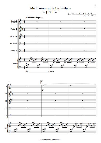 Ave Maria - Ensemble Variable - BACH GOUNOD - Partition