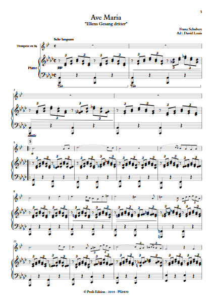Ave Maria - Trompette et Piano - SCHUBERT F. - app.scorescoreTitle