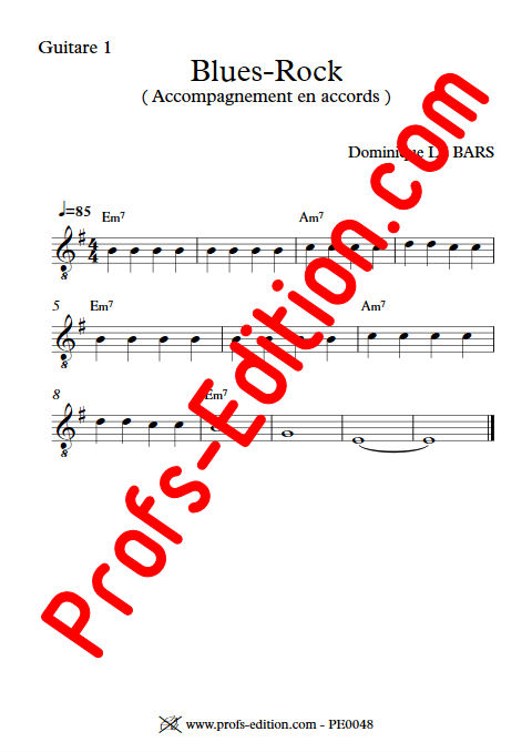 Blues-Rock - Trios Guitare - LE BARS D. - app.scorescoreTitle