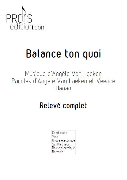 Balance ton quoi - Relevé - ANGELE - page de garde