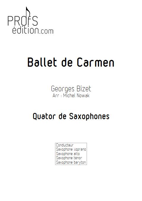 Ballet de Carmen - Quatuor de Saxophones - BIZET G. - page de garde