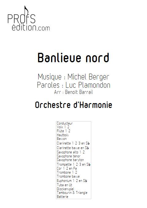 Banlieu Nord - Orchestre d'Harmonie - BERGER M. - page de garde