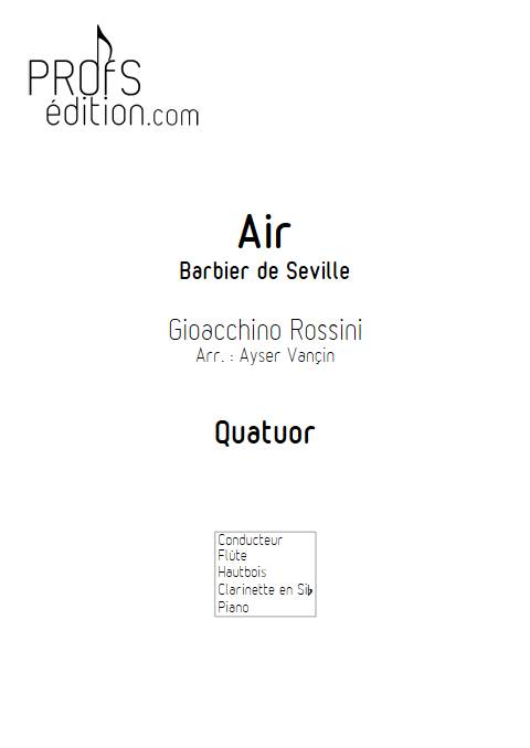 Barbier de Seville - Quatuor - ROSSINI Gioacchino - page de garde