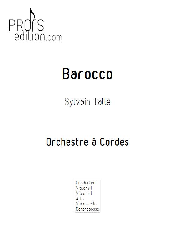 Barocco - Orchestre à cordes - TALLE S. - page de garde