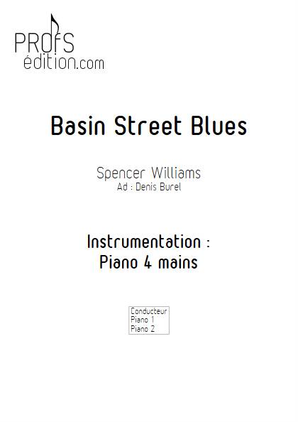 Basin Street Blues - Duo Piano - WILLIAMS S. BUREL D. - page de garde