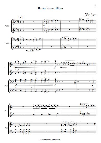 Basin Street Blues - Duo Piano - WILLIAMS S. BUREL D. - app.scorescoreTitle