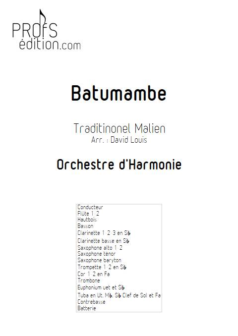 Batumambe - Orchestre d'harmonie - TRADITIONNEL MALIEN - page de garde