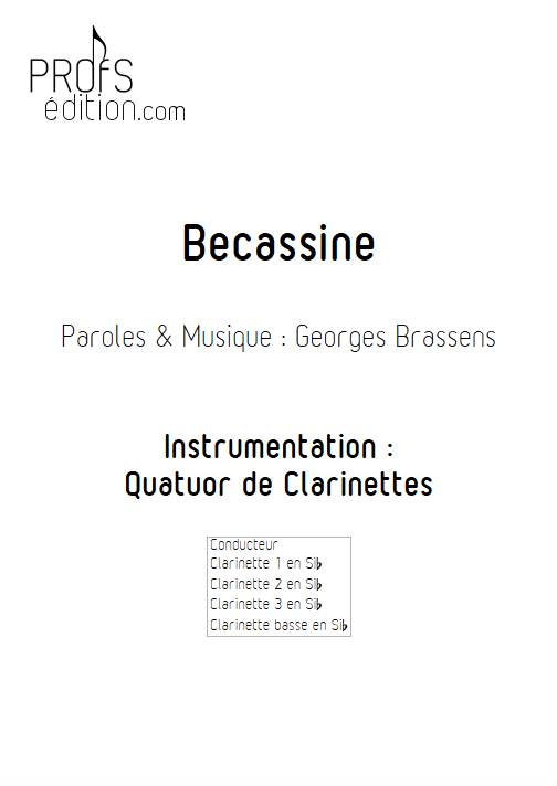 Becassine - Quatuor de Clarinettes - BRASSENS G. - page de garde