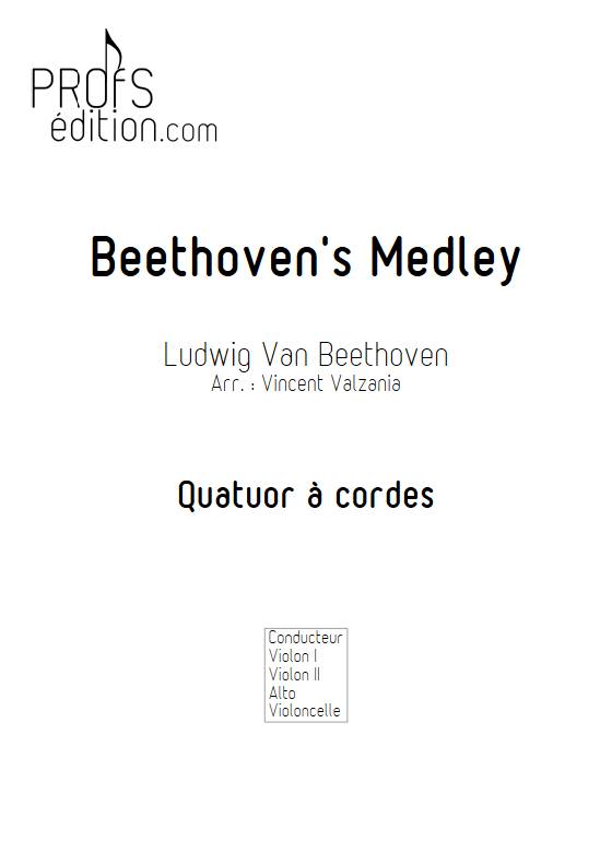 Beethoven Medley - Quatuor à cordes - BEETHOVEN L. V. - page de garde